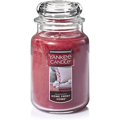 Yankee Candle Home Sweet Home Scented, Classic 22oz Large Jar Single Wick Candle, Over 110 Hours of Burn Time