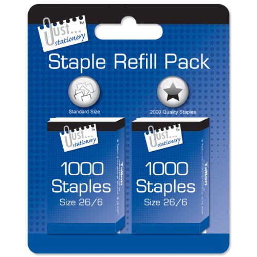 Just Stationery 2 x 1000 No 26 Staples