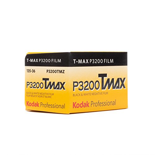 Kodak P3200 TMAX Professional ISO 3200, 35mm, 36 Exposures, Black and White Film