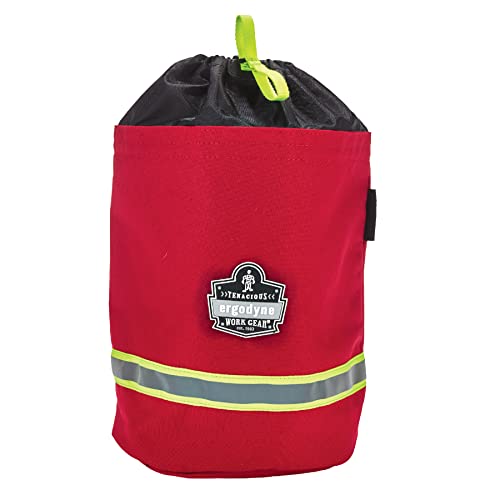 Ergodyne – 13081 Arsenal 5080L Fireman’s SCBA Respirator Firefighter Mask Bag for air pack with Fleece Lining Red