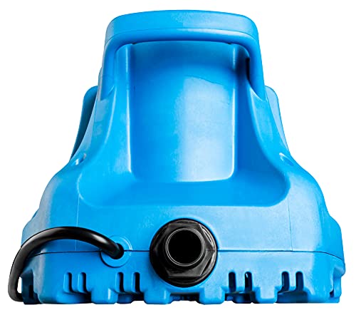 Little Giant APCP-1700 115-Volt, 1/3 HP, 1745 GPH, Automatic, Submersible, Swimming Pool Cover Pump with 25-Ft. Cord, Light Blue, 577301