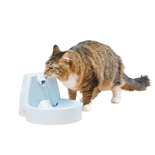 The PetSafe Drinkwell Original Automatic Cat Water Fountain or Dog Water Dispenser – 50 oz Capacity of Fresh, Filtered Water – Pet Fountain with Filter Included