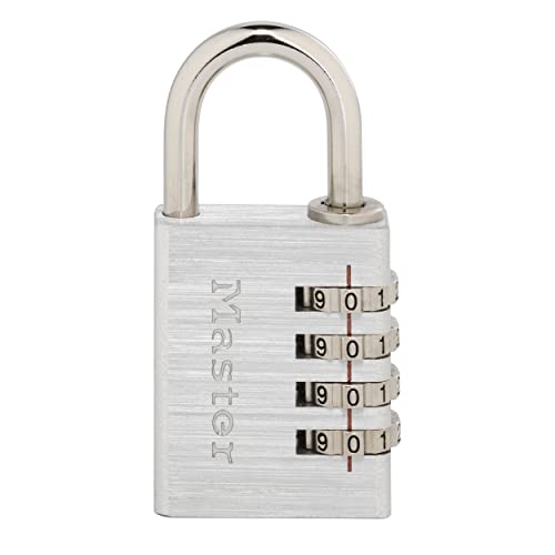 Master Lock Combination Lock, Set Your Own Combination Padlock for Lockers, Small Combination Lock, 643D,Silver