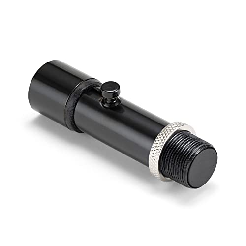 On-Stage QK-2B Quik-Release Mic Adapter (For Quick, Easy Microphone Interchange, Screwless Mount with Push-Button Release and Click-Together Connection, 5/8″-27 Threading, Shock Absorbent, Black.
