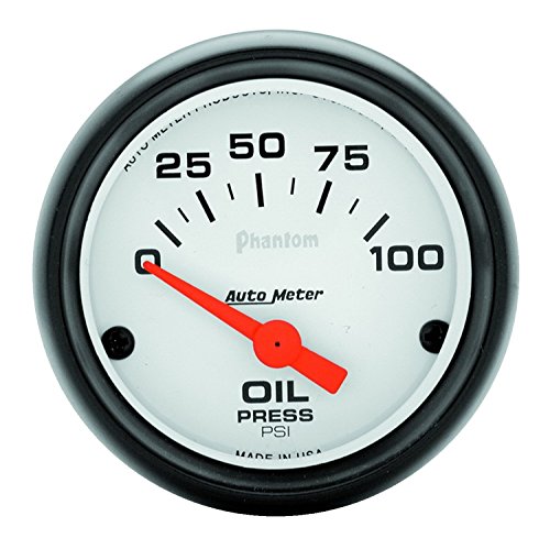 Auto Meter 5727 Phantom Electric Oil Pressure Gauge,2.3125 in.