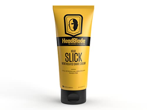 HeadBlade HeadSlick Shave Cream 8 oz for Smooth Headshaving for Bald Men, Helps with Irritation, Redness, & Razor Burn