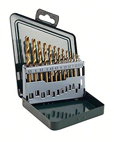 Bosch 2607019436 Metal Drill Bit-Set Hss-Tin 13 Pcs