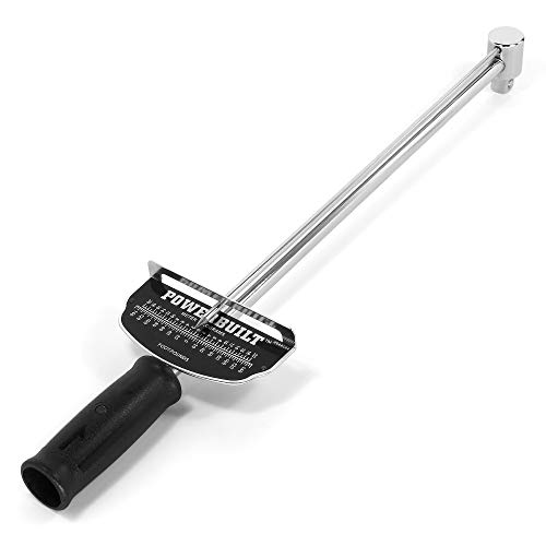 Powerbuilt 1/2-Inch Drive Needle Torque Wrench, 0 to 140 Ft. Lbs