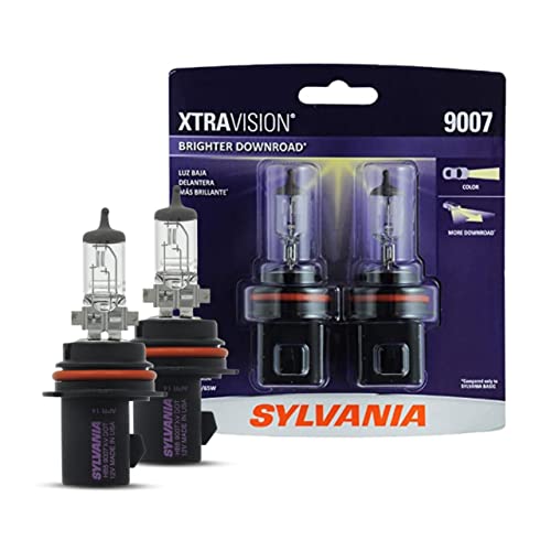 SYLVANIA – 9007 XtraVision – High Performance Halogen Headlight Bulb, High Beam, Low Beam and Fog Replacement Bulb (Contains 2 Bulbs)