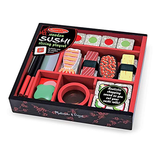 Melissa & Doug Sushi Slicing Wooden Play Food Set – Pretend Play Kitchen Toys, Wooden Sushi Food For Play, Pretend Sushi For Kids Ages 3+ | The Storepaperoomates Retail Market - Fast Affordable Shopping