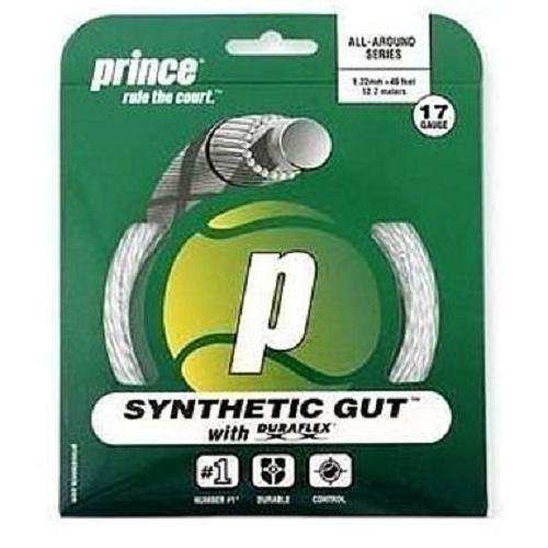 Prince Synthetic Gut with Duraflex 17g White Tennis String