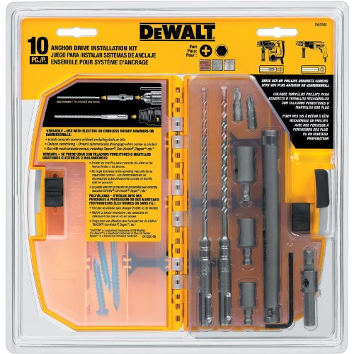 DEWALT DW5366 Anchor Drive Kit 10-Pieces
