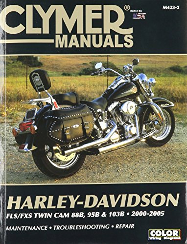 Clymer Repair Manual for Harley Softail Twin Cam 88 00-05, Black, one Size (CM423-2)