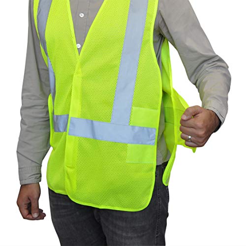 NYOrtho High Visibility Reflective Vest – Breathable Mesh Security Mesh Jacket ANSI/ISEA Class 2 Lightweight, Does Not Sweat