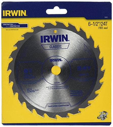 IRWIN Tools Classic Series Carbide Cordless Circular Saw Blade, 6 1/2-inch, 24T (15120)