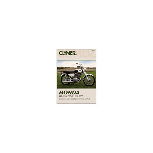 Clymer Shop Manuals Repair Manual for Honda 125-200 Twin 65-78