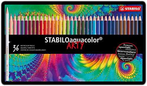 STABILO Aquacolor Colored Pencil Set, 36-Colors (1636-5)