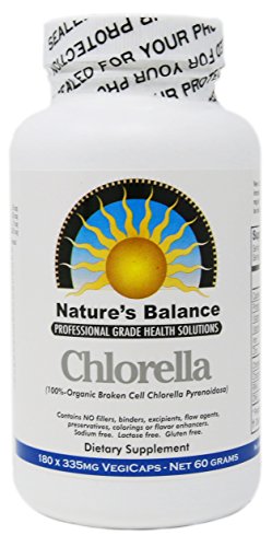 100% Pure Premium Grade Chlorella Pyrenoidosa by Nature’s Balance – 180 Capsules