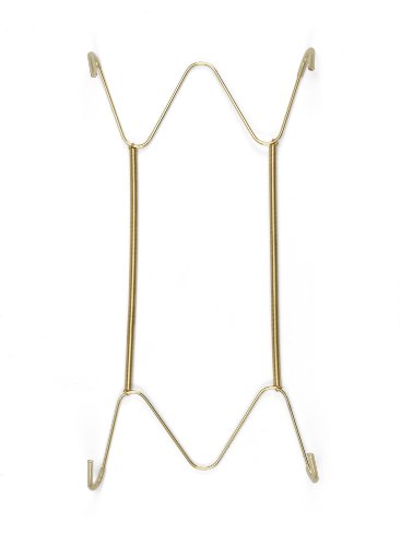 TRIPAR 15-30-Inch Brass Plate Wire Wall Plate Hanger