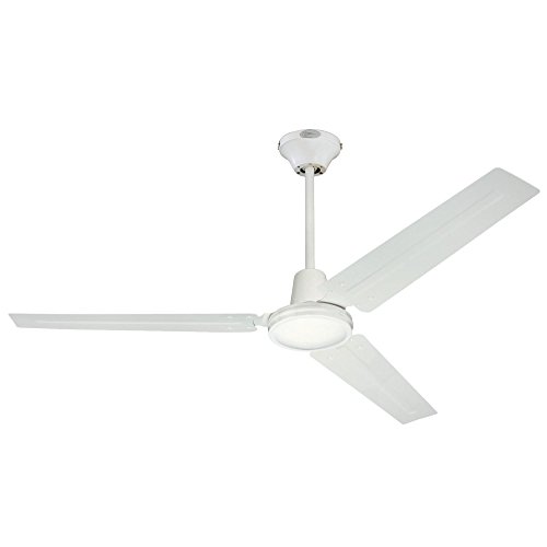Westinghouse Lighting Westinghouse 7812700 Jax, Modern Industrial Style Ceiling Fan and Wall Control, 56 Inch, White Finish