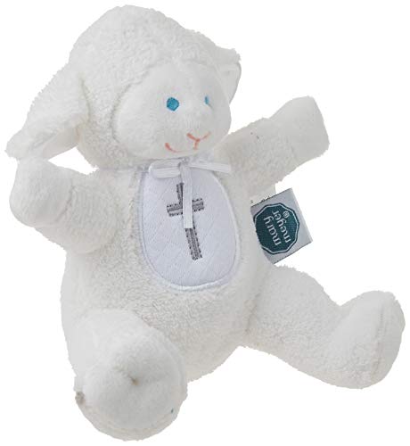Mary Meyer Baby Rattle Soft Toy, 5-Inches, Christening Lamb