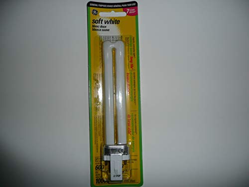 Ge Cfl Biax 2-Pin Bulb 6.6 In. 9 W 600 Lumens 2700 K 82 Cri Esr Cd