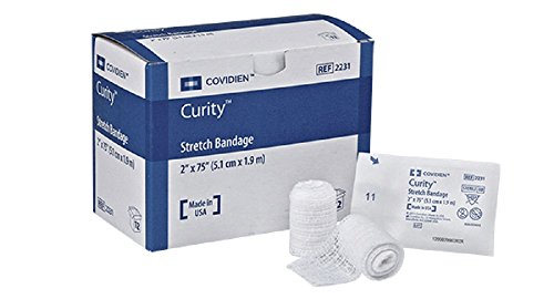 Kendall/Covidien Kendall Conform Stretch Bandage 2″X75″ Sterile 1 Ply Cotton Polyester Blend – Box of 12 – Model 2231 by Kendall/Covidien
