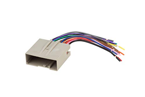 Scosche Compatible with Select 2003-14 Ford Power/Speaker Connector / Wire Harness for installing Aftermarket Stereo with Color Coded Wires FD23B