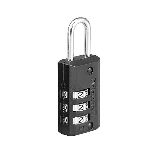 Master Lock 646D Set Your Own Combination Luggage Lock, 13/16 in. Wide with 11/16 in. Long Shackle, Black