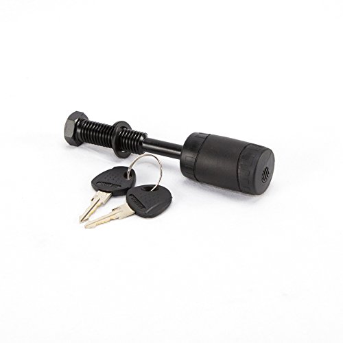 Heininger Black 5/8″ Diameter Pin 6001 Advantage SportsRack 2″ Threaded Receiver Trailer Hitch Lock