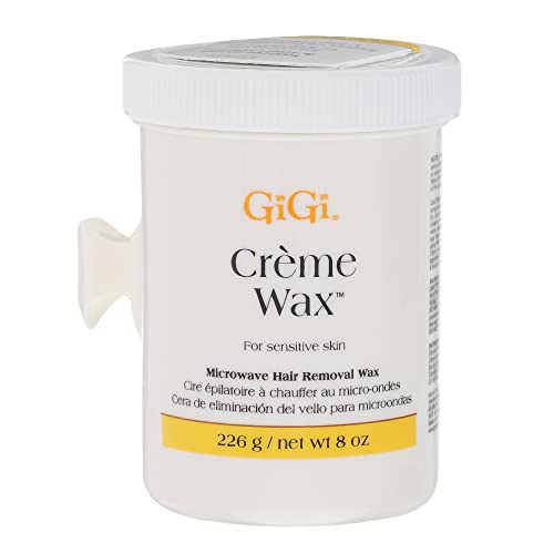 GiGi Crème Wax for Sensitive Skin – Microwave Hair Removal Wax, 8 Ounces