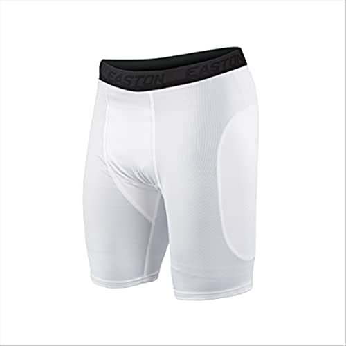 Easton boys Safe Baseball Clothing Shorts Sliding Youth, White, X-Large US