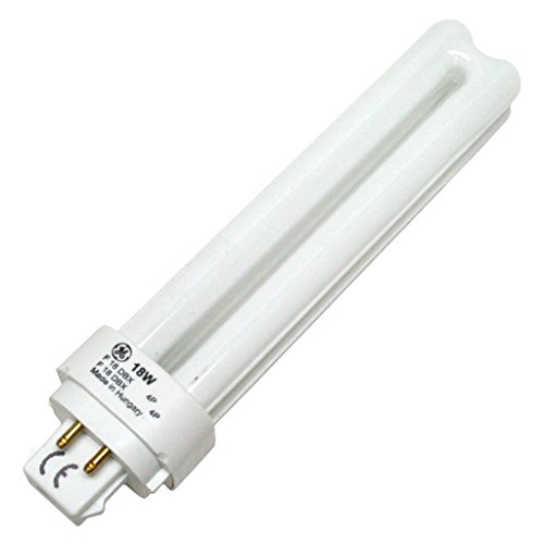 GE 97601 – F18DBX/841/ECO4P – 18 Watt Quad-Tube Compact Fluorescent Light Bulb, 4 Pin, 4100K