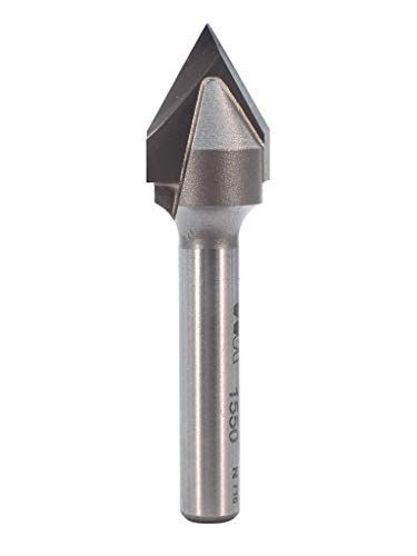 Whiteside Router Bits 1550 V-Groove 60-Degree 1/2-Inch Cutting Diameter and 7/16-Inch Point Length