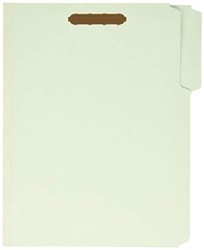 Pendaflex Pressboard Fastener Folders, 2 Fasteners, Letter Size, Light Green, 1″ Expansion, 1/3-Cut in Left, Right, Center Positions, 25 Per Box (17178EE)