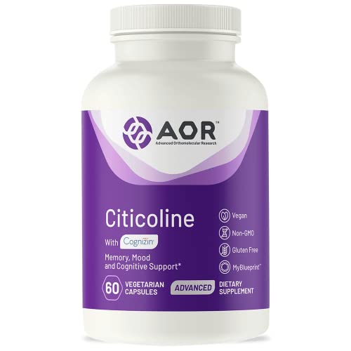 AOR, Citicoline 250mg, for Memory, Mood and Cognitive Support, 60 Capsules ( 30 Servings)