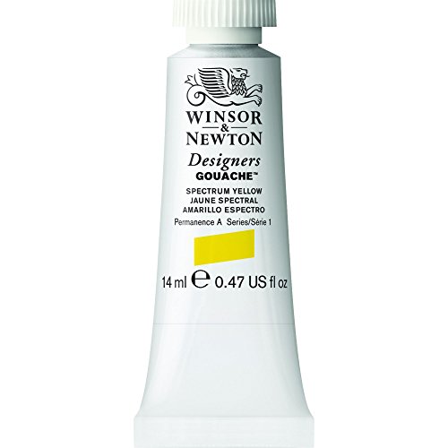 Winsor & Newton Designer’s Gouache, 14 ml (0.47oz) tube, Spectrum Yellow