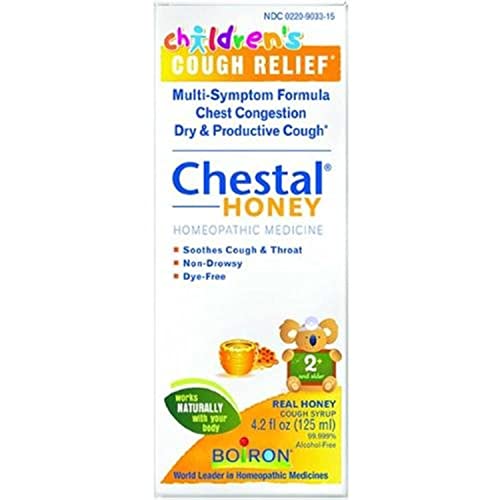 Boiron Children’s Chestal for Cough Syrup, Honey, 4.20 Ounce