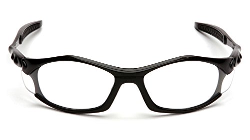 Pyramex Solara Safety Eyewear, Clear Lens With Black Frame