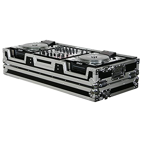 Odyssey FZ12CDJW Flight Zone Dj Coffin With Wheels For A 12″ Mixer And Top Large Format Cd Players