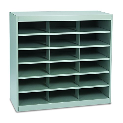 Safco Products 9264GR E-Z Stor Steel Project Organizer, 18 Compartment, Gray