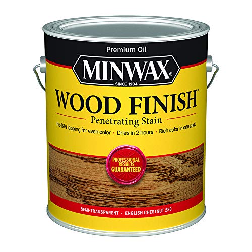 Minwax 710440000 Finish Penetrating Interior Wood Stain, 1 Gallon (Pack of 1), English Chestnut, 128 Fl Oz