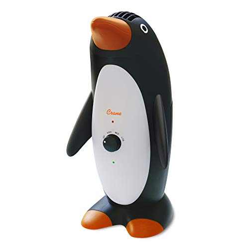 Crane Adorable Penguin Air Purifier with True HEPA Filter EE-5065, Germicidal UV Light, 150 Sq Feet Coverage, 3 Speed Control, Washable Particle Filter