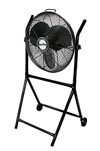Air King 9219 18-Inch Industrial Grade High Velocity Roll-About Stand with Fan,Black