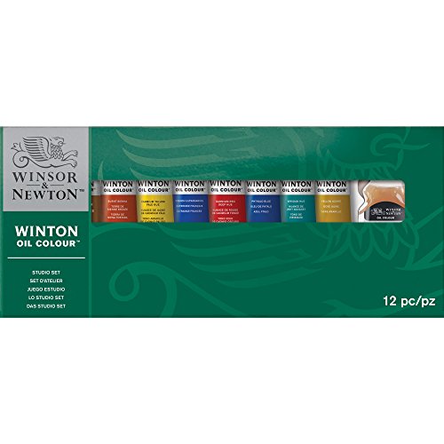 Winsor & Newton Winton Oil Color Paint, Studio Set, 10 x 37ml Tubes