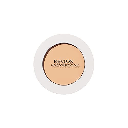 Foundation by Revlon, New Complexion One-Step Face Makeup, Longwear Light Coverage with Matte Finish, SPF 15, Cream to Powder Formula, Oil Free, Tender Peach, 0.35 Oz