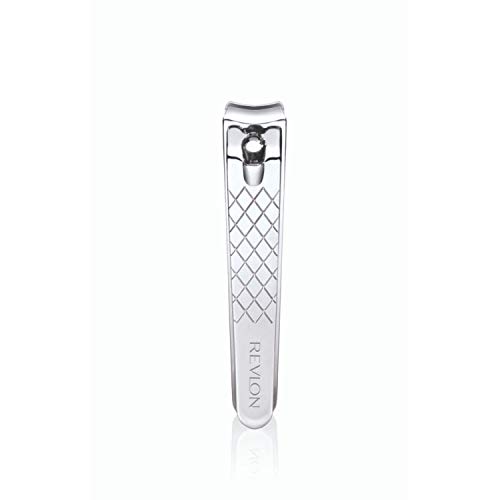 Nail Clipper by Revlon, Nail Care Tools, Curved Blade & Foldaway Nail File for Trimming & Grooming, Easy to Use (Pack of 1)