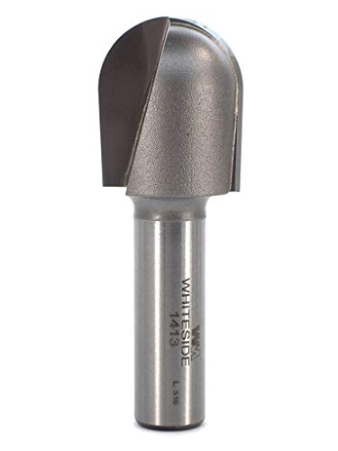 Whiteside Router Bits 1413 Round Nose Bit with 1/2-Inch Radius 1-Inch Cutting Diameter and 1-1/4-Inch Cutting Length