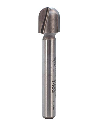 Whiteside Router Bits 1403 Round Nose Bit with 3/16-Inch Radius 3/8-Inch Cutting Diameter and 1/2-Inch Cutting Length