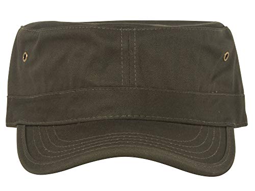 Enzyme Regular Solid Army Caps-Olive W35S45D (One Size)